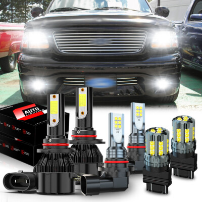 Para For Ford F 150 1999 2000-2003 faro LED+luz antiniebla+luces