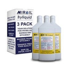 MirOil FryLiquid 3 x 1 Liter Flasche, Antioxidans zum Braten, verhindert Breakdo...