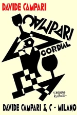 Poster poster poster advertising aperitif Campari vintage print 50x70 cm.