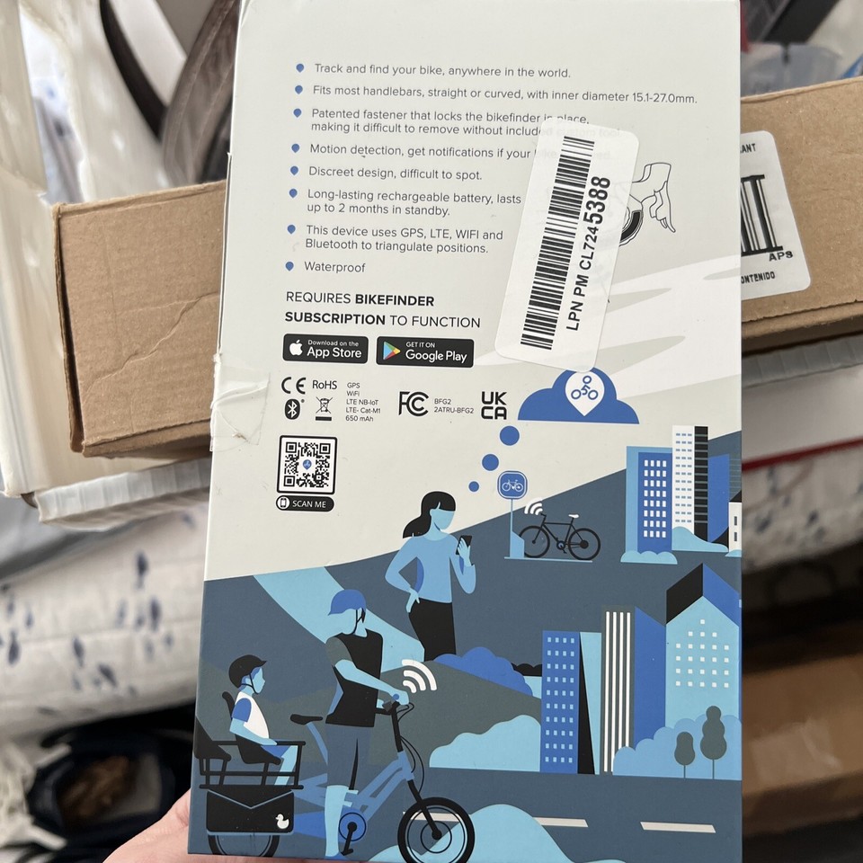 Gen2 GPS Bike Tracker, AntiTheft Tracker Hidden Inside Handlebars