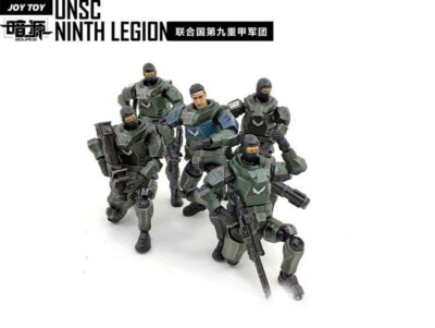 Naive Legion 幼稚军団 Turbo ナイーブ军団 ソフビ New Joytoy UNSC NINTH LEGION 1/25 Scale Military Model Set 5Pcs