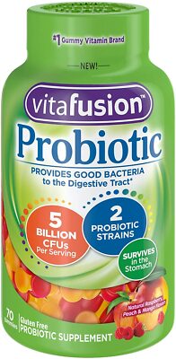 Vitafusion Probiotics Gummies, 70 Count for Men & Women