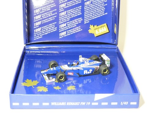 Minichamps 516974303 1/43 1997 Williams Renault F1 Villeneuve Diecast Model Car - Picture 2 of 3