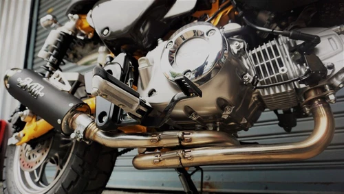 ZoOM Exhaust Honda monkey 125 Full System LOOP Low Mount 2018-2026 Black 2SLZ US