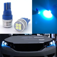 2pcs Ice Blue 168 Led Light Bulb Fit For 2013-2015 Honda Accord Headlight Strip