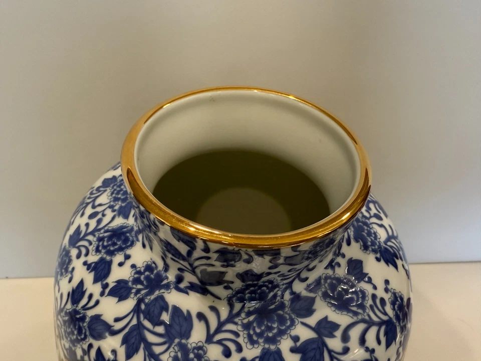 Японская фарфоровая большая ваза Shibata Toki (柴田陶器), высота 12 1/4 дюйма, ширина 9 дюймов - Изображение 3 из 4