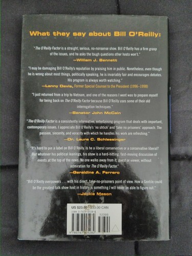 The O'Reilly Factor Hardcover Book by Bill O'Reilly - Great Condition - Picture 2 of 2
