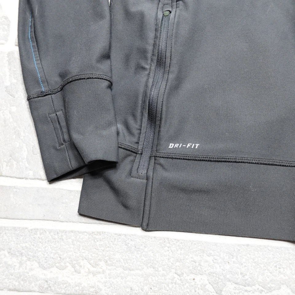 Nike Sudadera con Capucha para Correr para Mujer XL Gris Azul Cremallera Completa Atlética Elastizada Entrenamiento Gimnasio Foto 2 de 4