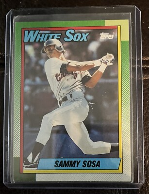 rare sammy sosa cards Rare Numbered! D.O.B. MISPRINT..1990 Topps Sammy Sosa
