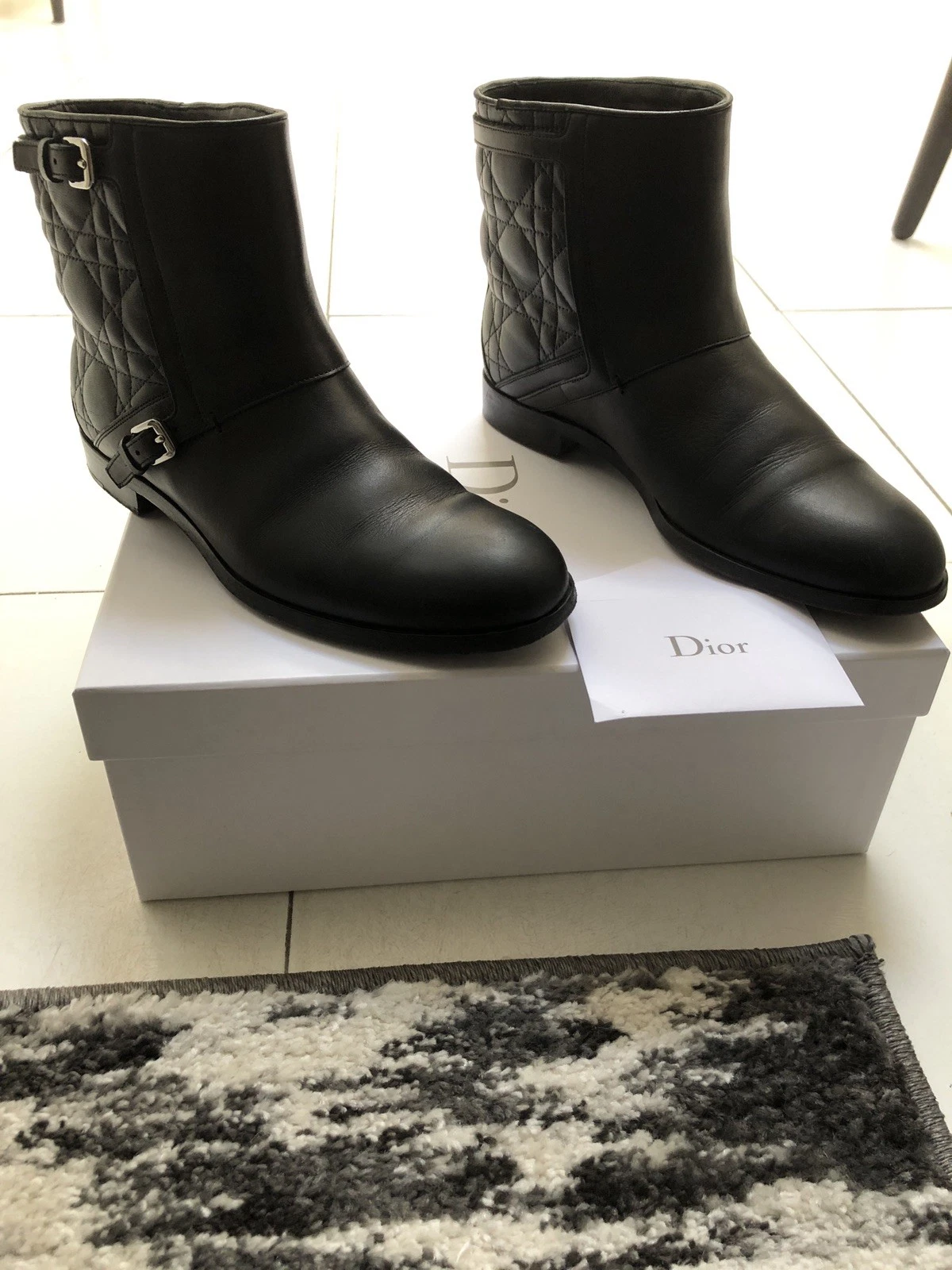 Bottes basses Dior City Cannage taille 6,5