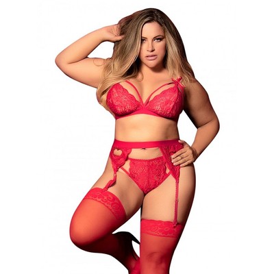 red garter set