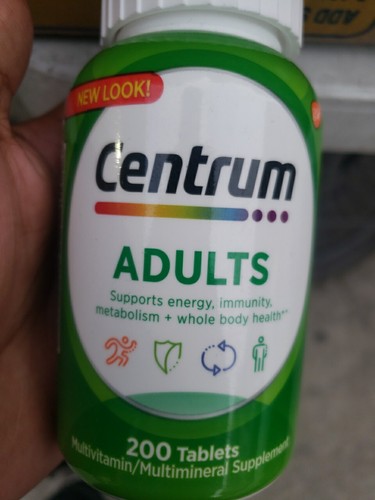 Centrum Adults 200 Tablets Multivitamin/Multimineral Supplement 02/2024