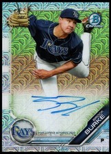 2019 Bowman Mega Box Chrome BROCK BURKE On-Card Autograph Mojo Refractor #BMA-BB