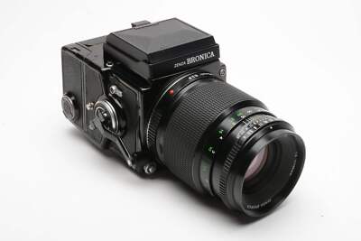 Bronica ETR-C Medium Format w/135mm f2.8 lens, WLF, Good seals