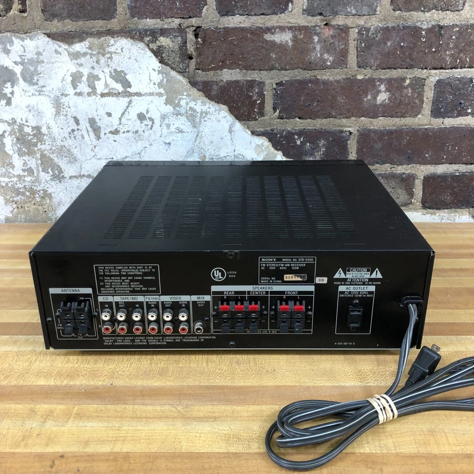 Sony STR-V200 Receiver HiFi Stereo 5.1 Channel Home Theater System (WORKS) - Image 4 of 4