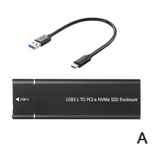 M.2 NVMe SSD Enclosure USB 3.1 Gen 2 to NVMe PCI-E SSD Drive Adapter M9 M. D3P7 - Photo 12/14