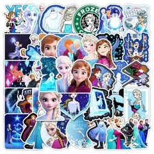 10 Pcs Frozen, Anna, Elsa, Olaf Stickers | Laptop, Water Bottle, Journal