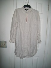 Women's Size S Linen Shirt Dress NEW by Quince Sand Color