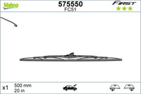 Valeo 575550 Wischerblatt FüR Alfa Romeo, Audi, Austin, Bmw, Chevrolet, Chrysler