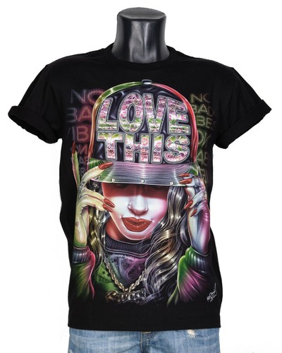 Swag DJ Girl HIP HOP Gangster Music Red 