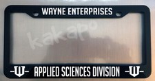 Wayne Enterprises Applied Sciences Division Black Metal Plate Frame Batman Fan Wayne Enterprises Applied Sciences Division Black Metal Plate Frame Batman Fan