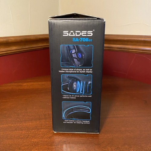 SADES SA708GT Gaming Headset Noise Cancelling Headphones Mic for PS4 Xbox One PC - Picture 10 of 14