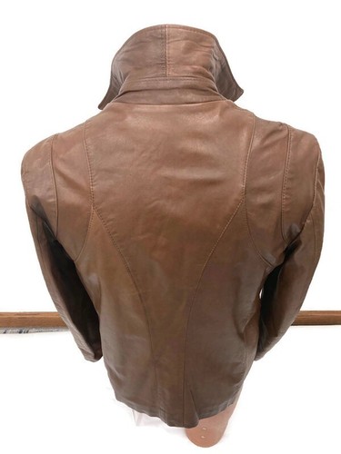 Genuine Vintage 1970s Brown Leather Blazer Jacket Mountaineer Leathers inc 40 - Picture 3 of 9