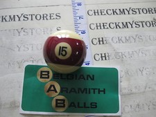 VINTAGE ARAMITH  15 BALL BILLIARD BALL MADE IN BELGIUM 2 1/4" 6OZ.OR 170GRM,