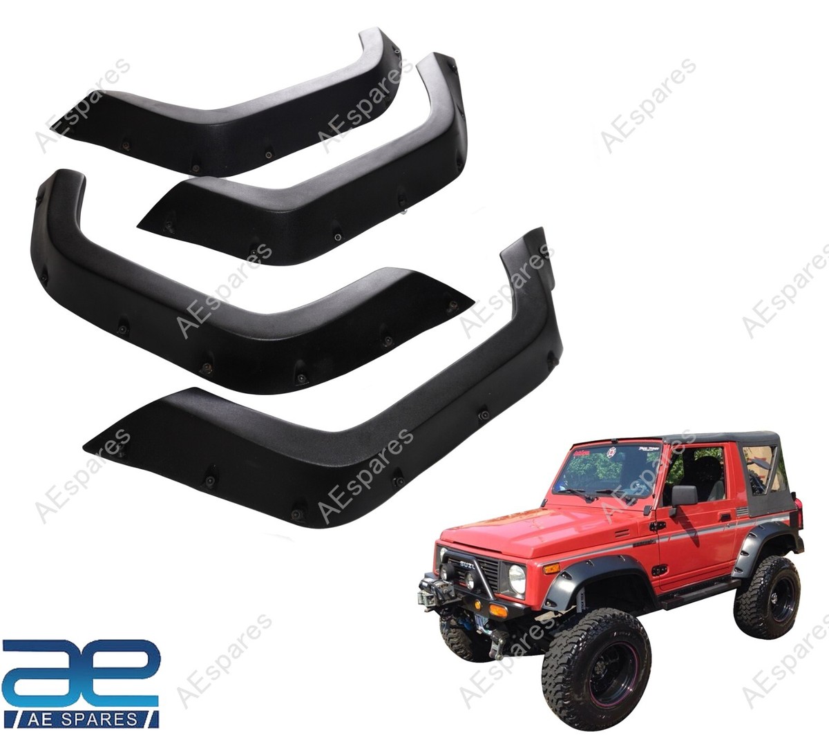 4x For Suzuki Samurai SJ410 SJ413 Arches Inner Fender Flares