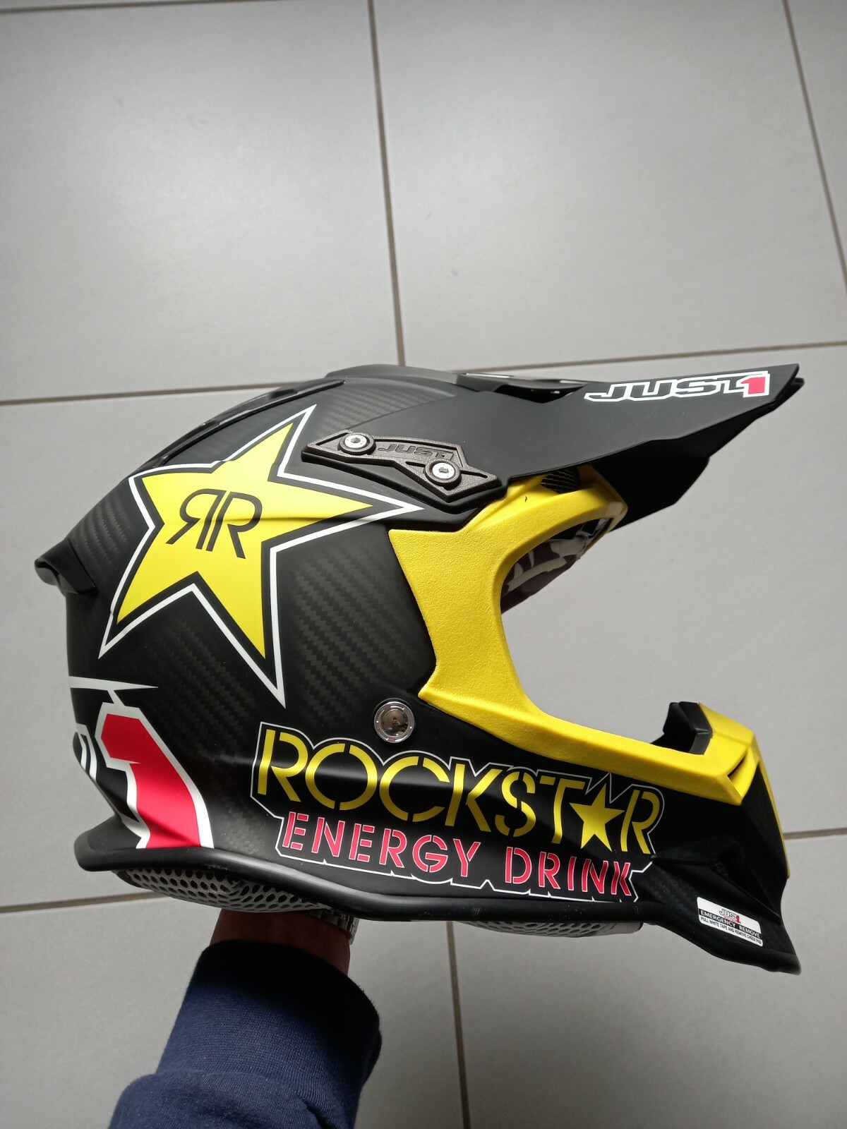 CASCO MOTOCROSS JUST1 J12 REPLICA ROCKSTAR (carbon)