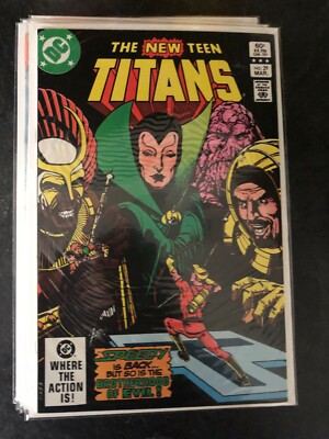 DC THE NEW TEEN TITANS #29 Perez Wolfman starfire raven nightwing robin terra