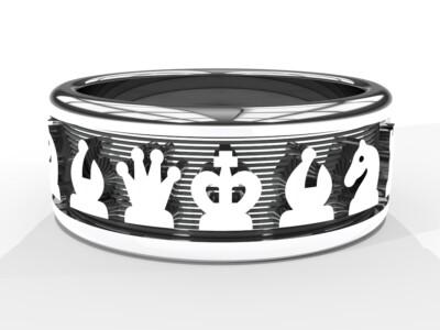 Royal Checkmate Chess Ring