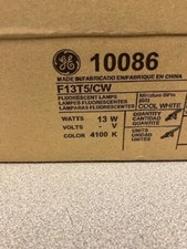 GE 10086 F13T5/CW Fluorescent 13-Watt Lamp Light Bulb 4100K Lot of 11