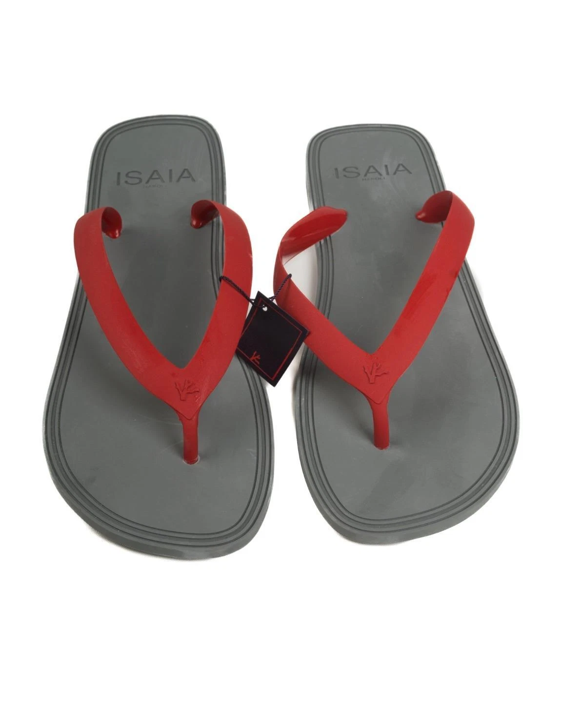 Isaia Napoli $165 NIB Red Gray Thong Sandals Flip Flops 11/13 Fits Sizes 11-13
Opens in a new window