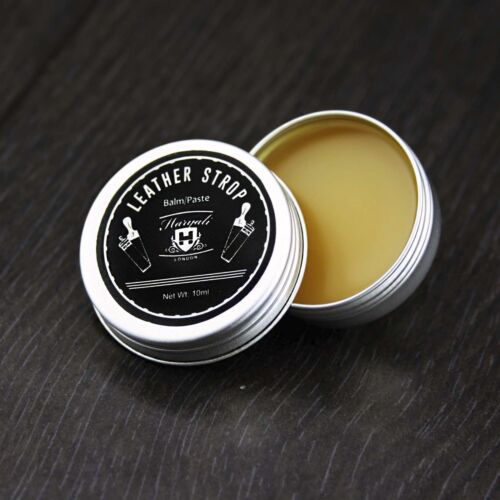 Haryali London Leather Strops Yellow Paste-Balm to re-sharpen Razors Knives 10ml - Picture 2 of 2