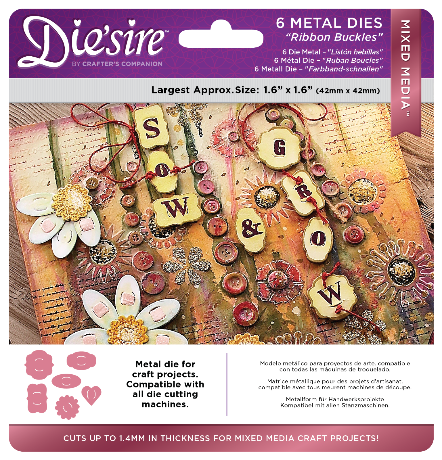 Ribbon Buckles - Crafter's Crafters Companion Die'Sire Mixed / Multi Media Dies