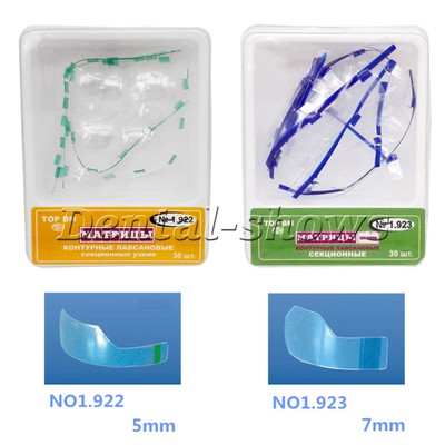 Dental Transparent Plastic 5/7mm Matrix Sectional Contoured Matrices 1.922/1.923