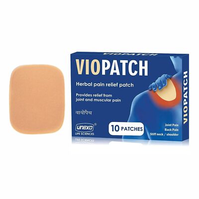 Viopatch Herbal Pain Relief 10 Patch Instant Relief from Muscular & Joint Pain