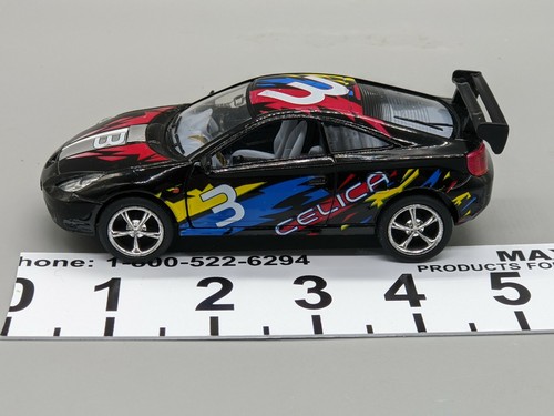 2004 Black TOYOTA CELICA Sports Car SCALE 1/34 ROLL BACK ACTION No Box! Loose! - Picture 12 of 12