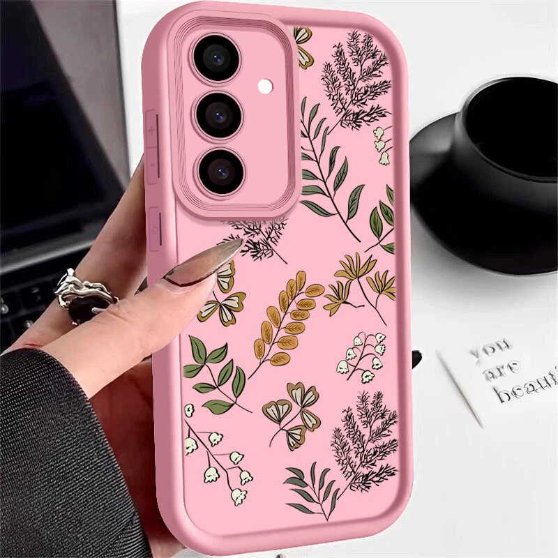 Samsung Galaxy A15 A35 A54 S24 FE Flower Silicone Phone Case  