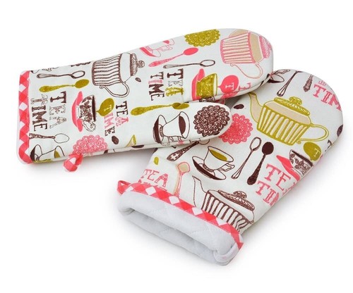 Cotton Oven Gloves, Microwave Oven gloves for Kitchen Cooking & Baking 1 pairs - Picture 6 of 6