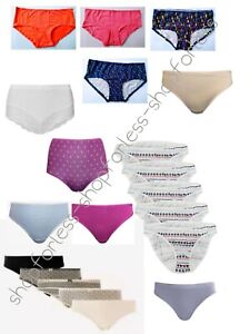 5-PACK M/&S LILAC// ROSE Modal Cotton Blend No VPL Bikini Knickers UK SIZE 6 TO 26