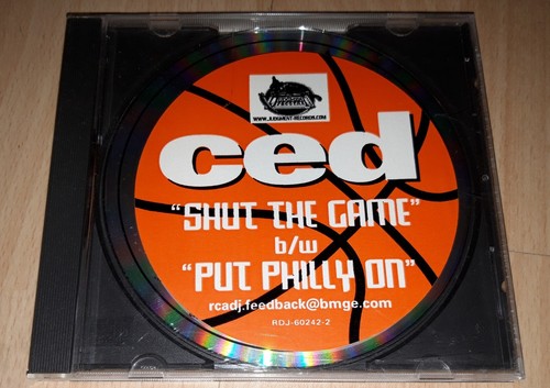 CED - Shut The Game / Put Philly On - PROMO CD Single RAP Hip Hop Butcher Remix