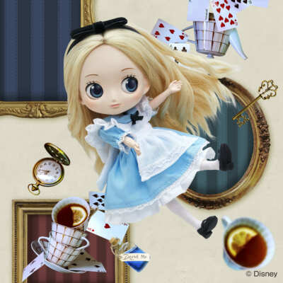 Qposket Doll Disney Character Alice アリス Q posket Doll Disney Character Alice in Wonderland Figure