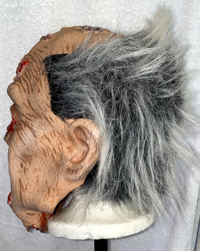 Nasty Halloween Mask Prop Rotting Flesh Old Man BE SOMETHING SATUDIOS Full Head - Picture 3 of 8