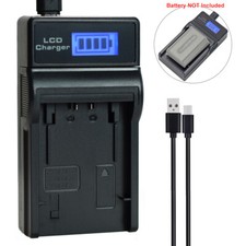 LCD Battery Charger for SONY NP-FH100, NP-FH30 NP-FH40 NP-FH50 NP-FH60 NP-FH70
