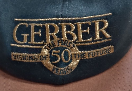 Vintage Gerber Scientific Products embroidered 50th anniversary cap hat leather - Picture 2 of 4