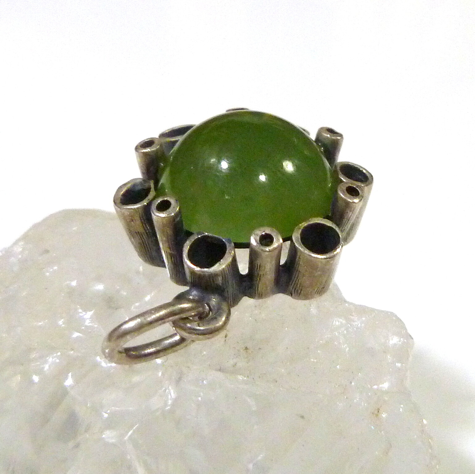 835 solid handmade silver pendant with great preh… - image 2