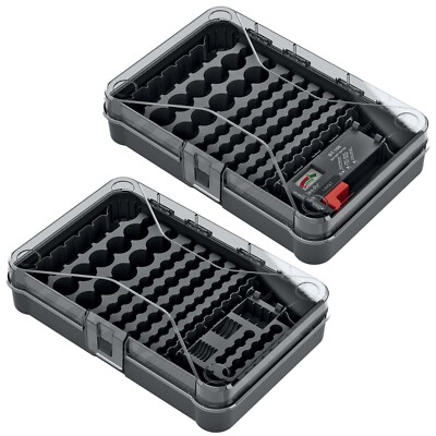 Batteriekasten Batteriebox Batteriehalterung Batteriehalter Organizer Schwarz