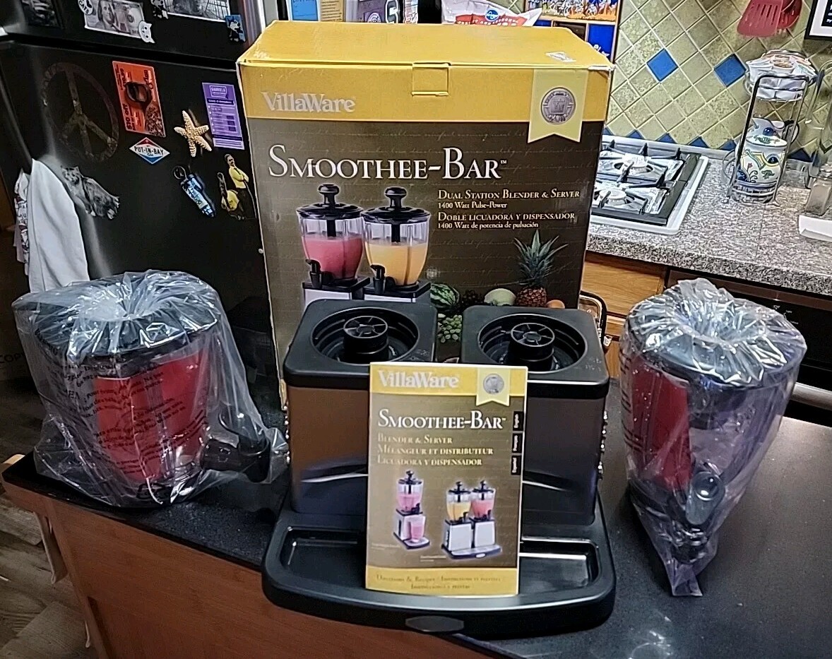 VillaWare Dual Station Smoothee Margarita Bar Blender & Serv